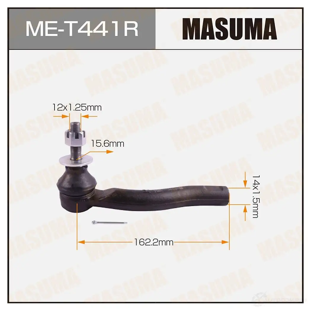 Наконечник рулевой MASUMA 1439698066 ME-T441R GCBP 5T изображение 0