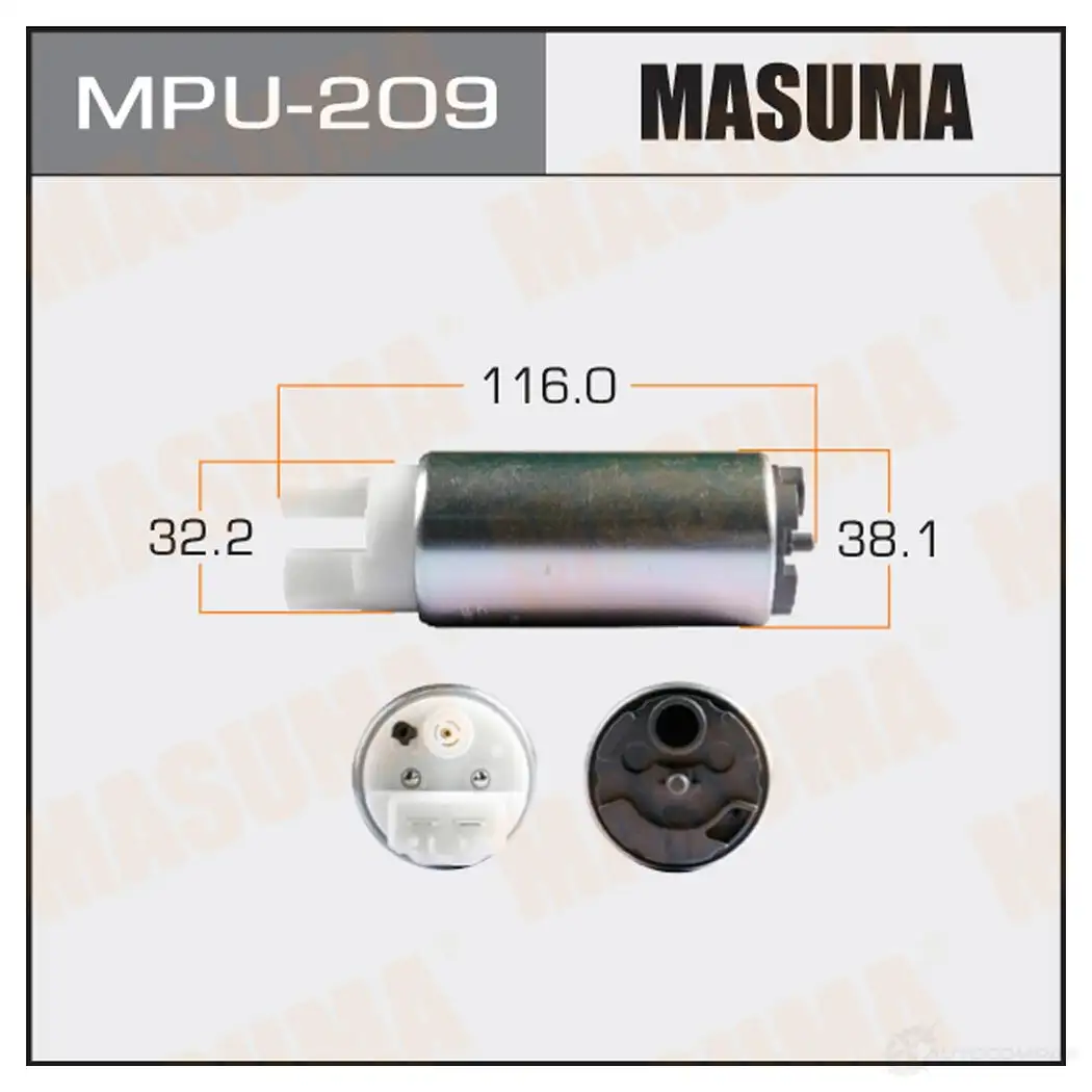 Насос топливный 100L/h, 3kg/cm2 MASUMA RR 34LC MPU-209 1422884610 изображение 0
