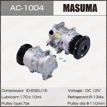 Компрессор кондиционера MASUMA EO9IS C0 1440255181 AC-1004 изображение 0