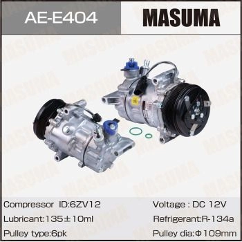 Компрессор кондиционера MASUMA AC-E404 1440255202 MRB1 X изображение 0