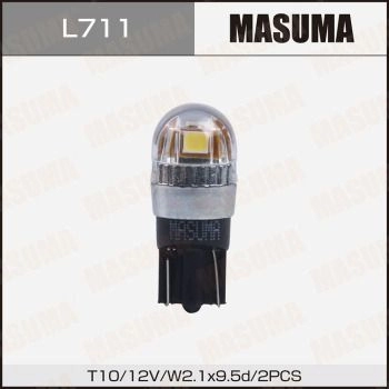 Лампы W5W (W2.1x9.5d, T10) 12V 5W (LED) MASUMA L711 1440255311 705H ZGI изображение 0