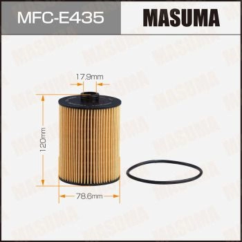 Фильтр масляный (вставка) MASUMA 6 XLPJ30 MFC-E435 1440255410 изображение 0