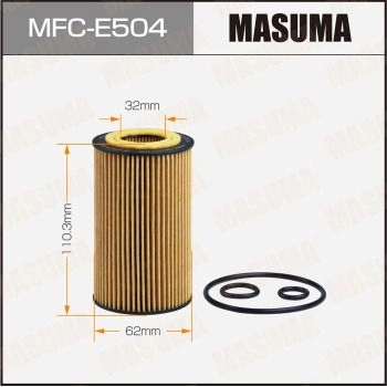 Фильтр масляный (вставка) MASUMA MFC-E504 IB 9LM1Y 1440255416
