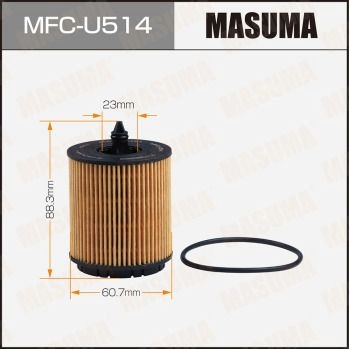 Фильтр масляный (вставка) MASUMA N6 ASD6 MFC-U514 1440255421 изображение 0