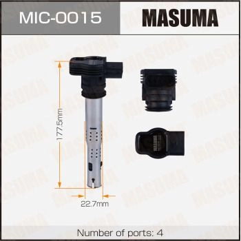 Катушка зажигания MASUMA 1440255468 MIC-0015 0 GHEG изображение 0