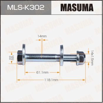 Болт-эксцентрик MASUMA MLS-K302 817 NO 1440255528 изображение 0