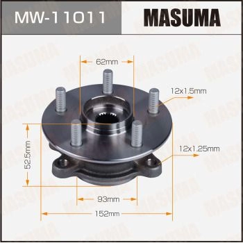 Ступичный узел MASUMA MW-11011 1440255571 GP EXO изображение 0