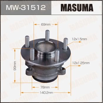 Ступичный узел MASUMA MW-31512 1440255599 IG3E 5W изображение 0