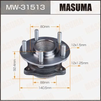Ступичный узел MASUMA 9 UC4AQD 1440255600 MW-31513 изображение 0