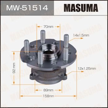 Ступичный узел MASUMA MW-51514 1440255612 T5G 15 изображение 0