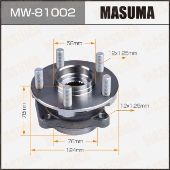 Ступичный узел MASUMA MW-81002 SP CX1I 1440255618 изображение 0