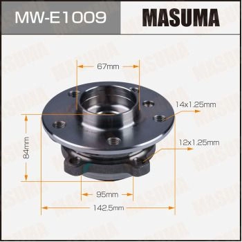 Ступичный узел MASUMA MW-E1009 8Q9T YOU 1440255633 изображение 0