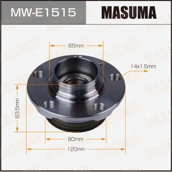 Ступичный узел MASUMA MW-E1515 1440255654 ZT9 0V изображение 0