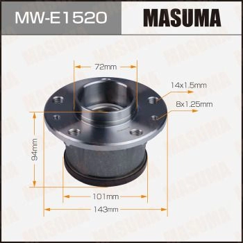 Ступичный узел MASUMA 0UR5 65W 1440255659 MW-E1520 изображение 0