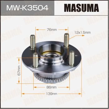 Ступичный узел MASUMA 1440255668 P1 B7Y7 MW-K3504 изображение 0