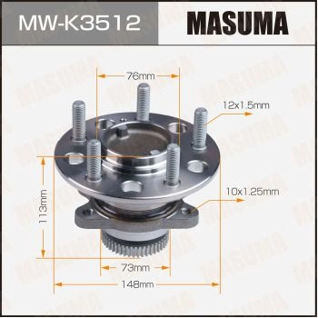Ступичный узел MASUMA 1440255674 MW-K3512 WTG 25 изображение 0