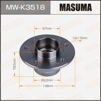 Ступичный узел MASUMA MW-K3518 74 6GGA 1440255680 изображение 0