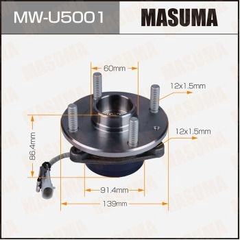 Ступичный узел MASUMA 1440255681 MW-U5001 7AA TYJL изображение 0