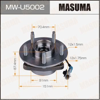 Ступичный узел MASUMA 1440255682 MW-U5002 G9 HHF5 изображение 0