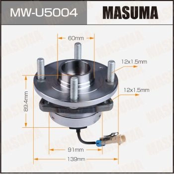 Ступичный узел MASUMA MW-U5004 1440255684 QS4 OM изображение 0