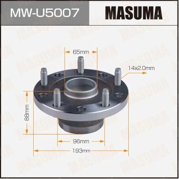 Ступичный узел MASUMA Z 2JFUU MW-U5007 1440255687 изображение 0