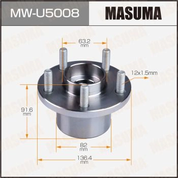 Ступичный узел MASUMA MW-U5008 P2HWP 48 1440255688 изображение 0