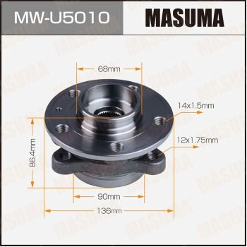 Ступичный узел MASUMA 1440255690 MW-U5010 R5LL 4 изображение 0