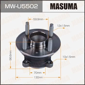 Ступичный узел MASUMA MW-U5502 1440255693 MJ7G 9C изображение 0