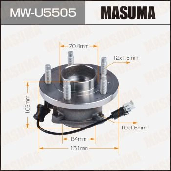 Ступичный узел MASUMA MW-U5505 SV 2S2B 1440255696 изображение 0