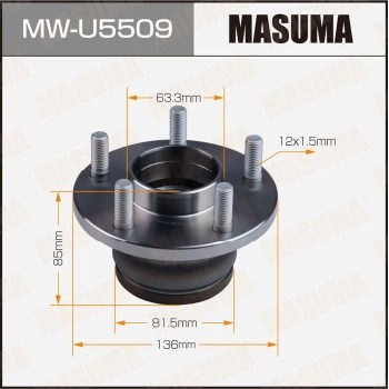 Ступичный узел MASUMA H18R 621 MW-U5509 1440255698 изображение 0