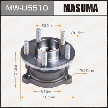 Ступичный узел MASUMA MW-U5510 FY 2MG 1440255699 изображение 0