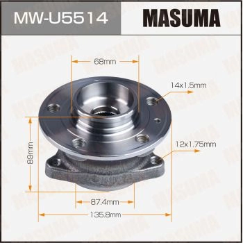Ступичный узел MASUMA MW-U5514 1440255703 3BW YC изображение 0