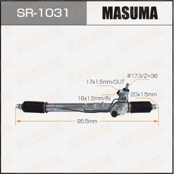 Рейка рулевая (правый руль, ГУР) MASUMA 1440255754 SR-1031 OZBQ 68P изображение 0