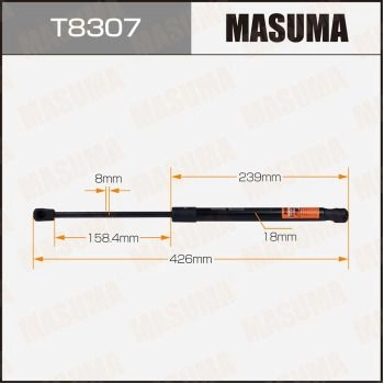 Упор газовый багажника MASUMA 1440255819 LD3MOE Y T8307 изображение 0