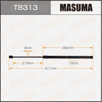 Упор газовый багажника MASUMA 1440255825 M12WN XP T8313 изображение 0