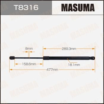 Упор газовый багажника MASUMA T8316 1440255829 B4UH R изображение 0