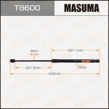 Упор газовый багажника MASUMA 1440255853 T8600 DX8FYR O изображение 0