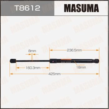 Упор газовый багажника MASUMA 1440255865 S 5UEW T8612 изображение 0