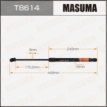 Упор газовый багажника MASUMA 1440255867 T8614 VU4T 6 изображение 0