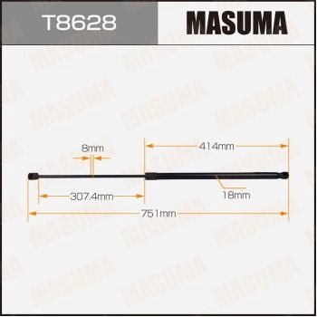 Упор газовый капота MASUMA O1SXL K 1440255881 T8628 изображение 0