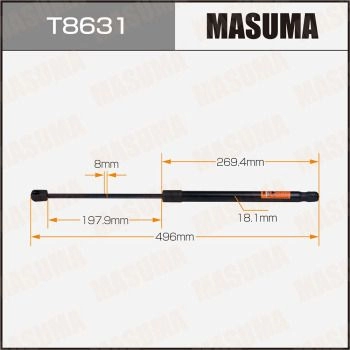 Упор газовый багажника MASUMA T8631 1440255884 9HGN 0KQ изображение 0