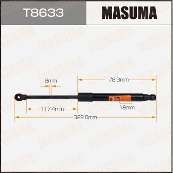 Упор газовый капота MASUMA 1440255886 T8633 2 UZ7Y4 изображение 0