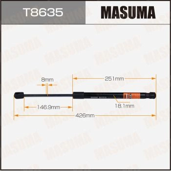 Упор газовый багажника MASUMA T8635 1440255888 RX Y8GN