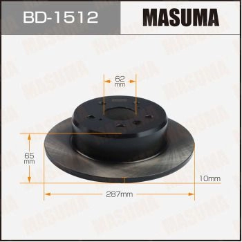 Диск тормозной MASUMA 1440255906 2E6BD 1C BD-1512