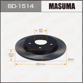 Диск тормозной MASUMA 1440255907 83 Z8S BD-1514