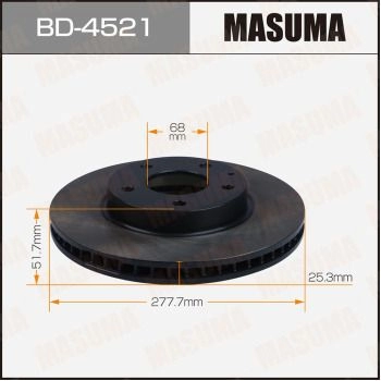 Диск тормозной MASUMA 1440255925 QDO 0C BD-4521 изображение 0