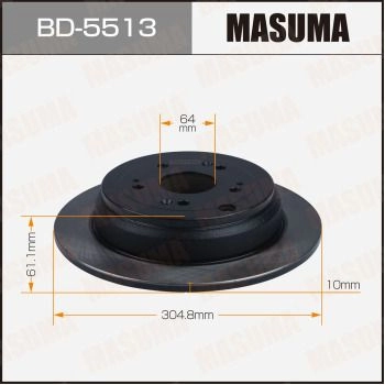Диск тормозной MASUMA BD-5513 T34 IA 1440255926 изображение 0