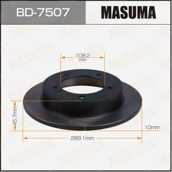 Диск тормозной MASUMA BD-7507 WEV6 W1B 1440255929