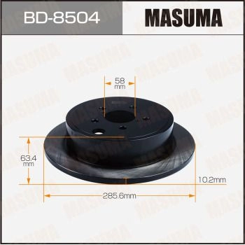 Диск тормозной MASUMA GX DN6 BD-8504 1440255931