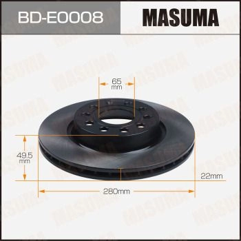 Диск тормозной MASUMA N47Q Z BD-E0008 1440255932